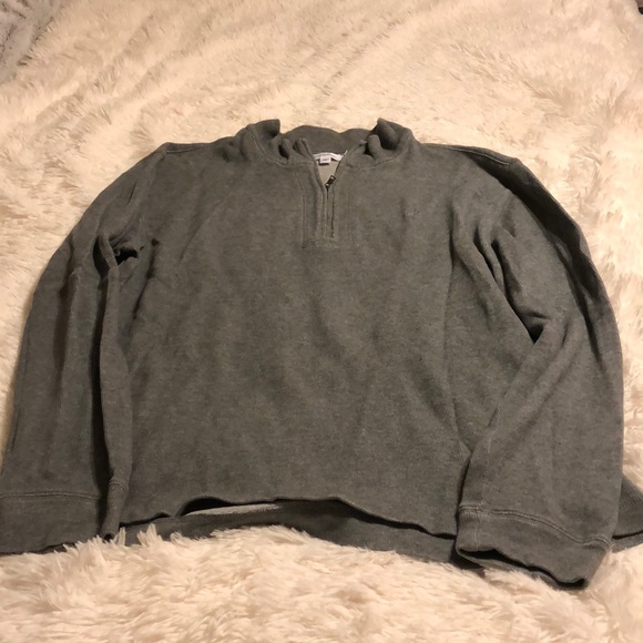 Calvin Klein light gray zip sweater/shirt XL - Picture 1 of 9